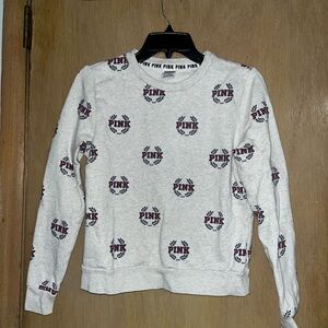 Victoria's Secret Gray PINK Logo Top